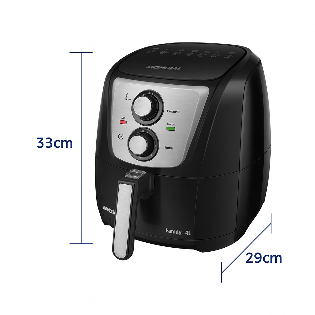 Fritadeira Elétrica Air Fryer Mondial 4 Litros AFN-40-TBI