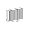 Armário Aéreo 1 Porta Articulada 120cm Kits Paraná