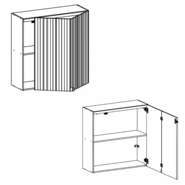 Armário Aéreo 1 Porta Articulada 80cm Art Kits Paraná