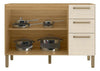 Balcão de Cozinha 120cm 2 Portas 3 Gavetas Versalhes Kits Paraná