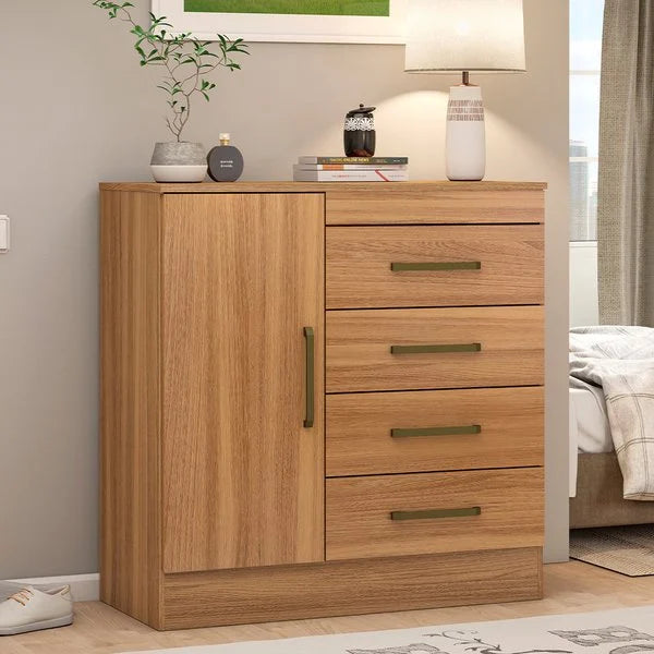 Cômoda com 4 Gavetas 1 Porta Montevideu Demóbile