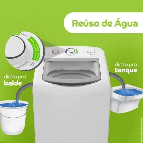 Máquina de Lavar Automática 9kg CWB09AB Consul