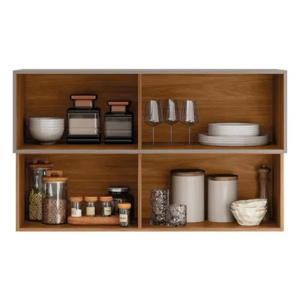 Armário Aéreo 2 Porta Basculante MDF Reflecta 120cm Proença Demobile