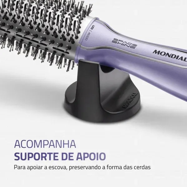 Escova Secadora Space Shine BIVOLT 1300W ES-21 Lilás Mondial
