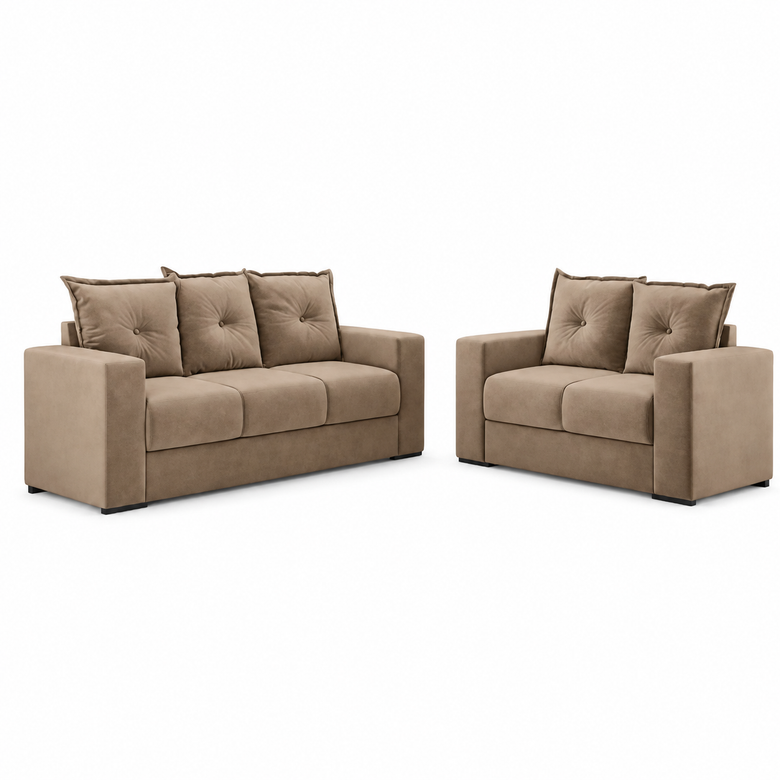 Conjunto de Sofá 3x2 Lugares Santa Catarina Bacetto