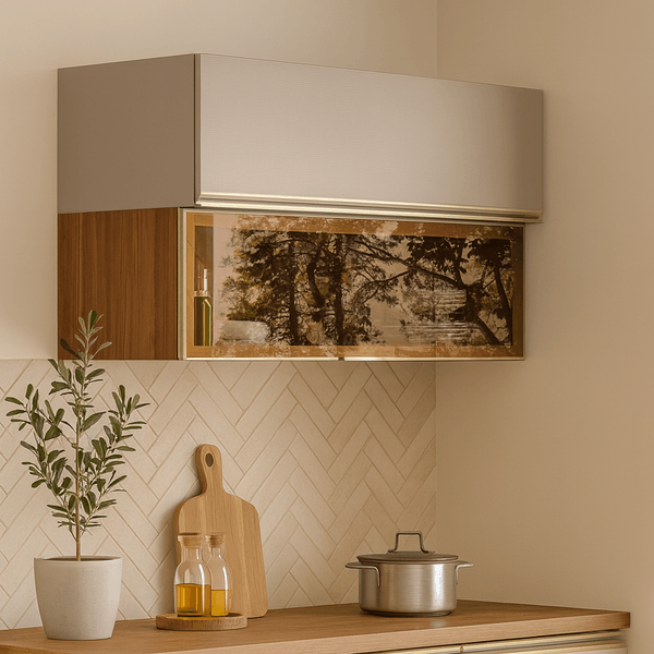 Armário Aéreo 2 Porta Basculante MDF Reflecta 120cm Proença Demobile