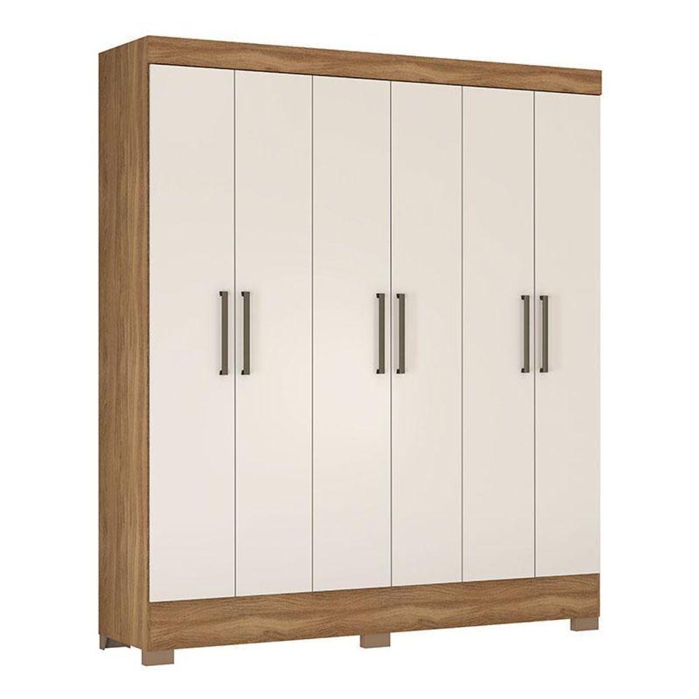 Guarda Roupa Casal 6 Portas 2 Gavetas Verso Demóbile