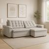 Sofá Retrátil e Reclinável 4 Lugares Magnus Marquês Estofados
