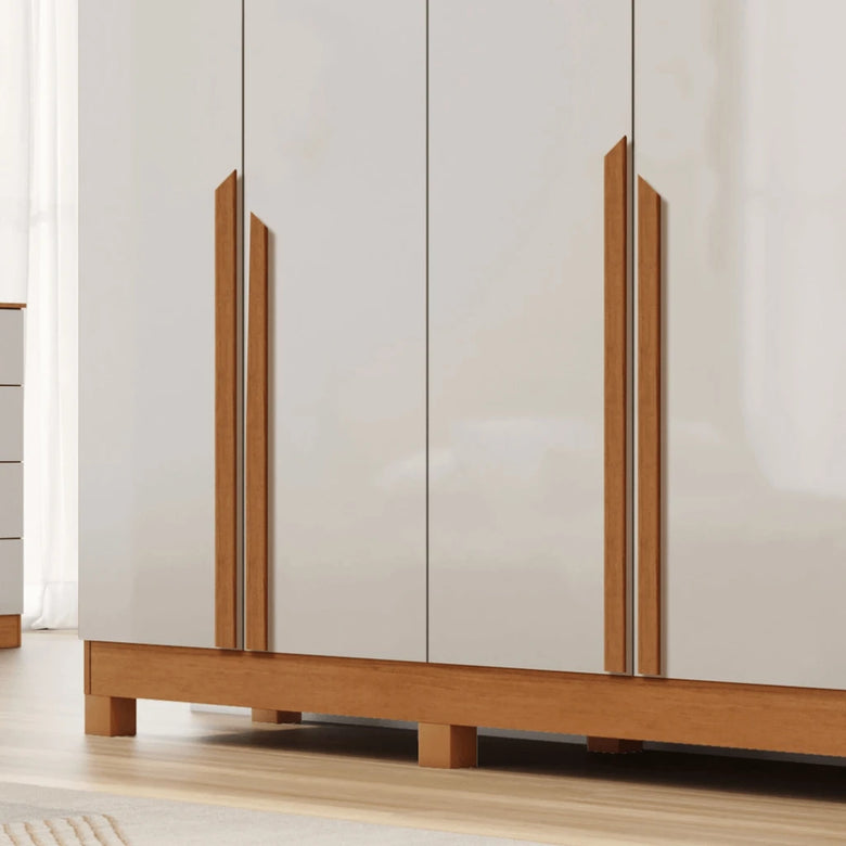 Guarda-Roupa Casal Em MDF 6 Portas 6 Gavetas Bianca Bianchi