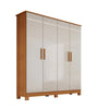 Guarda-Roupa Solteiro 4 Portas 2 Gavetas MDF Nina Bianchi