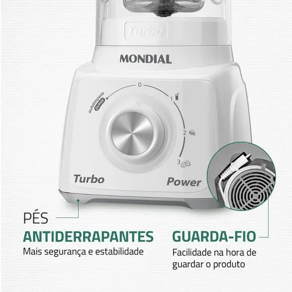 Liquidificador 550W 2 Velocidades Pratic Power L-97-W Mondial