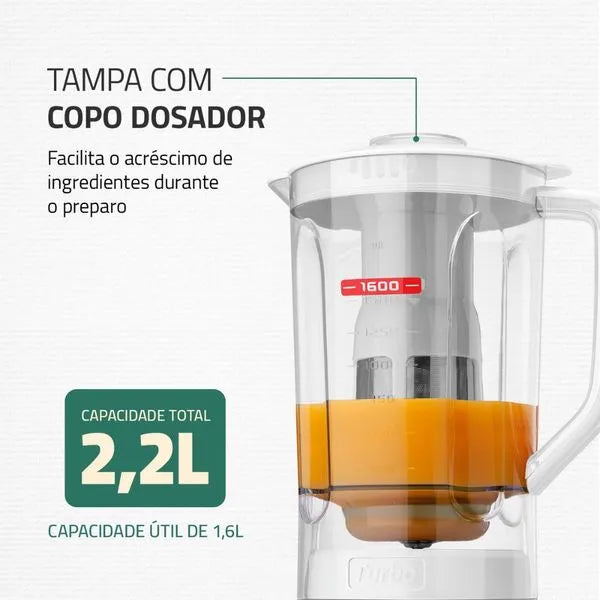 Liquidificador 550W 2 Velocidades Pratic Power L-97-W Mondial