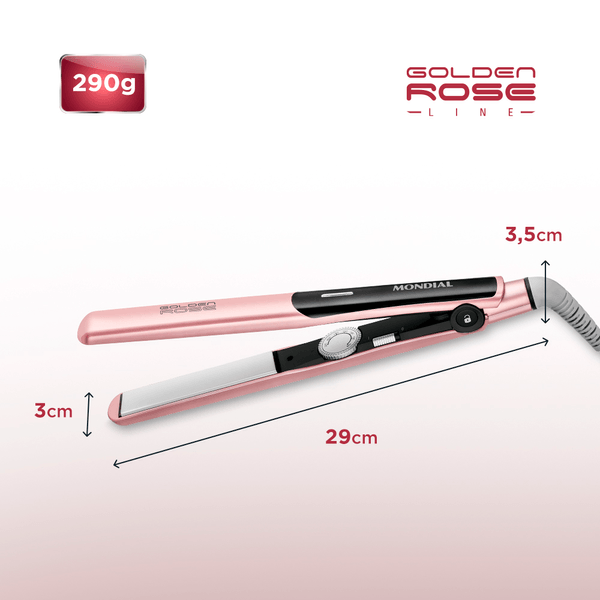 Chapinha de Cabelo P-20 Golden Rose 220°C Mondial