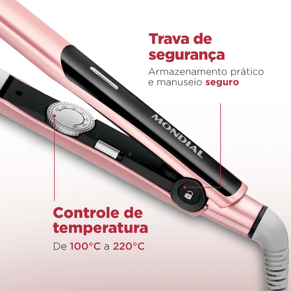 Chapinha de Cabelo P-20 Golden Rose 220°C Mondial