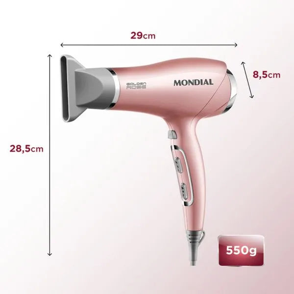 Secador de Cabelos Mondial Golden Rose 2000W SC-32