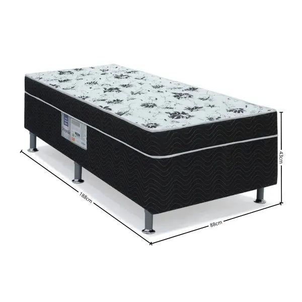 Cama Box Conjugada Solteiro D28 88x188x43 Union Ortopedic Ortobom