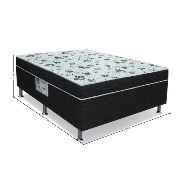 Cama Box Conjugada Casal D28 138x188x43 Union Ortopedic Ortobom