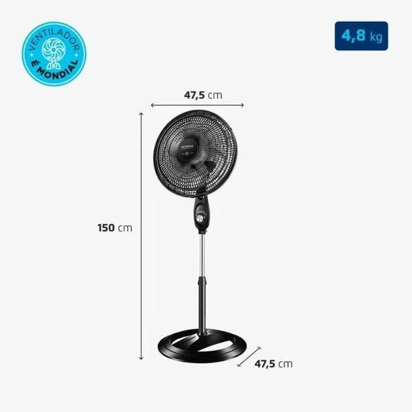Ventilador de Coluna 6 pás 40 Cm VSP-40C-NB Mondial
