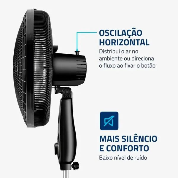 Ventilador de Coluna 6 pás 40 Cm VSP-40C-NB Mondial