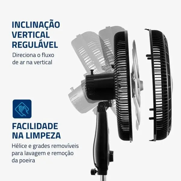 Ventilador de Coluna 6 pás 40 Cm VSP-40C-NB Mondial