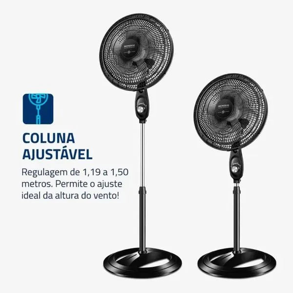 Ventilador de Coluna 6 pás 40 Cm VSP-40C-NB Mondial