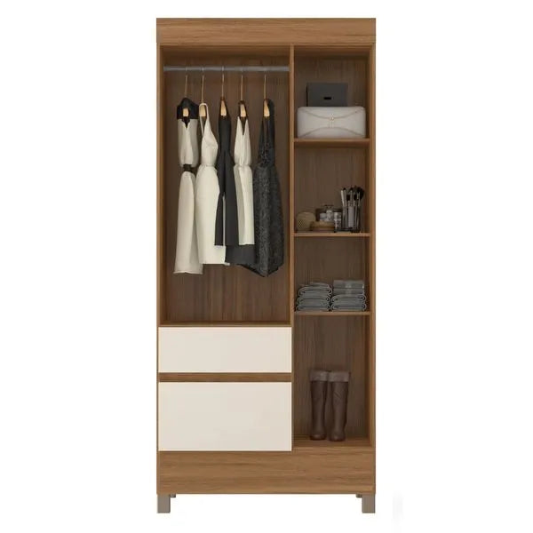 Guarda-Roupa Solteiro 3 Portas 2 Gavetas Wind Demóbile