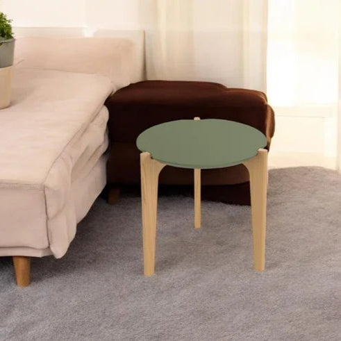 Mesa Lateral Flórida  Lukaliam - VERDE/FREIJO