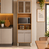 Paneleiro 100% MDF 4 Portas 1 Gaveta Plena Demóbile