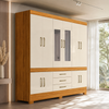 Guarda-Roupa Casal 10 Portas 3 Gavetas com Espelho Murano Demóbile