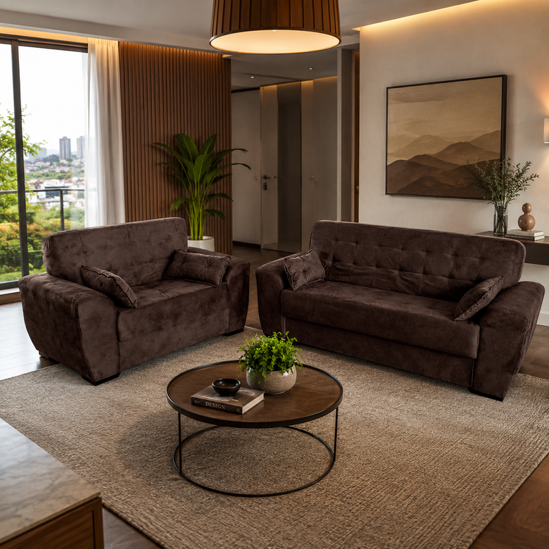 Conjunto de Sofás 3 e 2 Lugares Berlim Masterflex