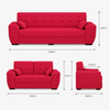 Conjunto de Sofás 3 e 2 Lugares Berlim Masterflex