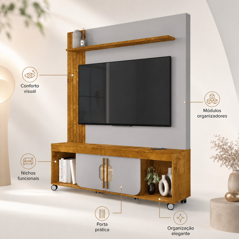 Home Maragogi Bechara para TV até 65 Polegadas
