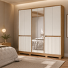 Guarda-Roupa Casal Alasca 10 Portas com Espelho Moval