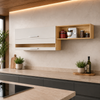 Armário Aéreo Duplo 100% MDF 2 Portas 200Cm Carménère Ronipa