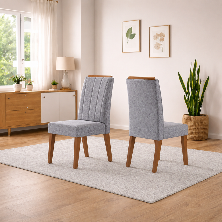 Conjunto 2 Cadeiras Safira Viero Movéis