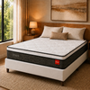 Cama Box Casal (Colchão + Base) 138x188 Molas Ensacadas Bless Reconflex