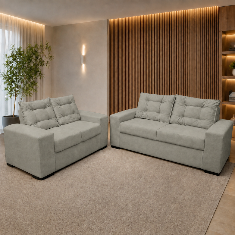 Conjunto de Sofá 2x3 Lugares Torun Masterflex