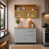 Cozinha Compacta 100% MDF 2 Portas 3 Gavetas Marquesa Nesher