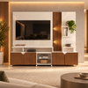 Home Para Tv Até 55" Ripada 3D Cross Lukaliam