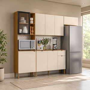 Cozinha Modulada 100% MDF 9 Portas 1 Gaveta Vert Plus Kits Paraná