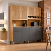 Cozinha Compacta 100% MDF 8 Portas 2 Gavetas Concord Ronipa