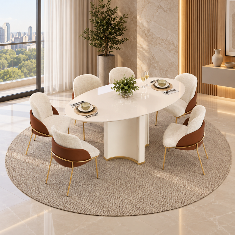 Mesa De Jantar 6 Lugares Chanel Dj Móveis