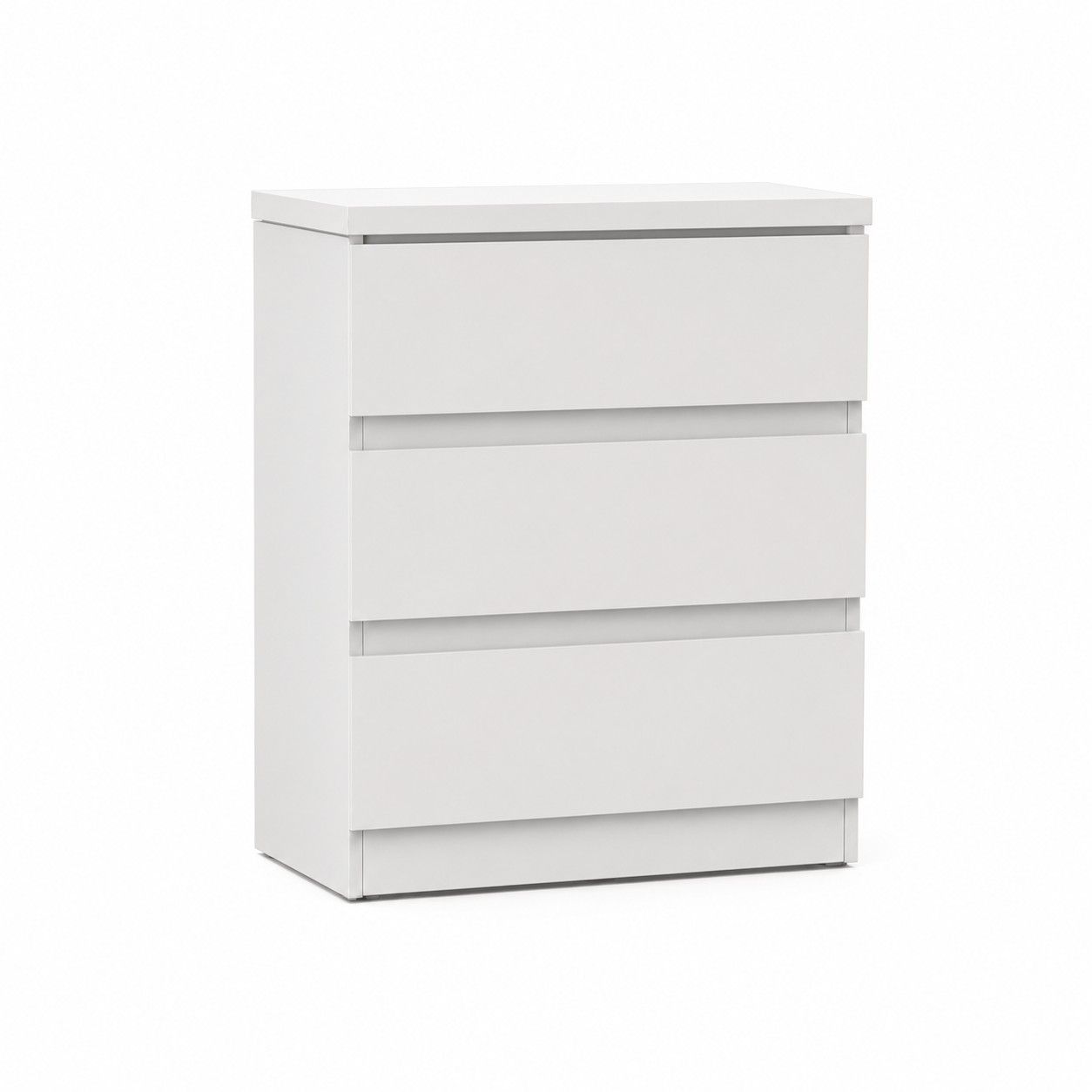 Mesa de Cabeceira 3 Gavetas Bari Gold Novo Horizonte - BRANCO