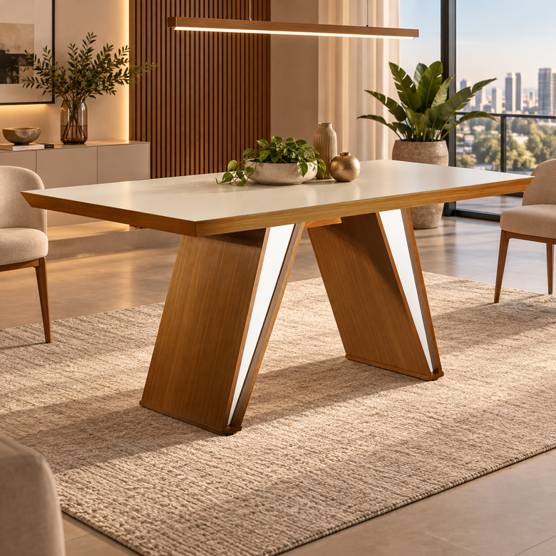 Mesa de Jantar 4 Lugares Ravena Lj Móveis