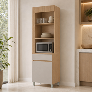 Paneleiro 100% MDF 1 Porta 1 Gaveta Realeza Nesher
