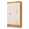 Guarda-Roupa Solteiro 4 Portas 2 Gavetas Astro Demóbile