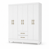 Guarda-Roupa Casal 6 Portas 2 Gavetas Panamá Moval