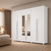 Guarda-Roupa Casal Robust com Espelho 6 Portas 6 Gavetas Novo Horizonte