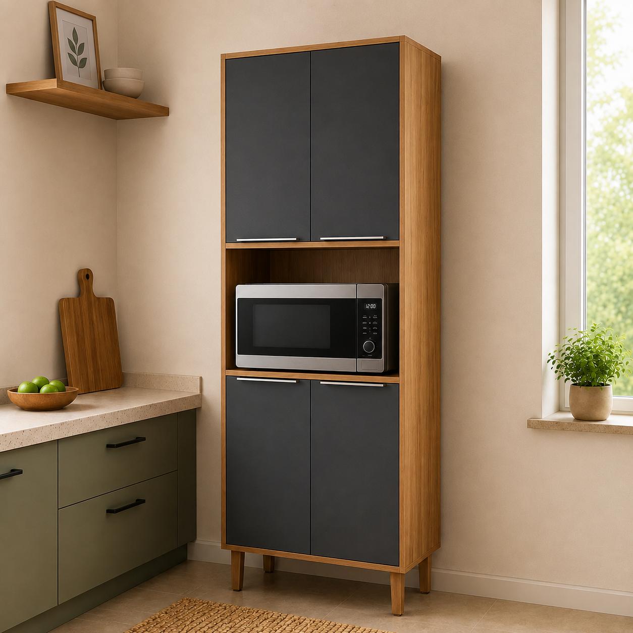 Torre Quente Esplêndida 100% MDF 70cm 4 Portas MGM - FRE/TIT