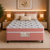 Cama Box Conjugada Viúva 128x42cm Star Pink Bacetto